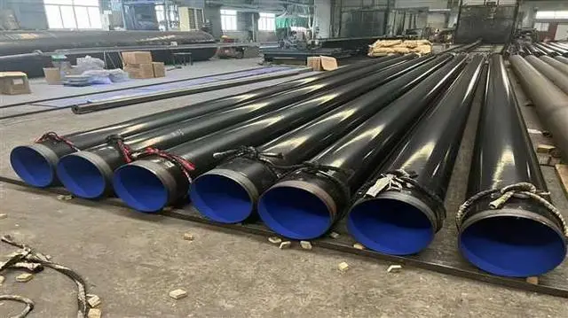 Epoxy coated steel pipe