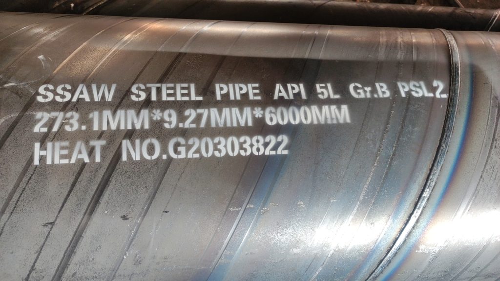 API 5L PSL2 Spiral Welded Pipe