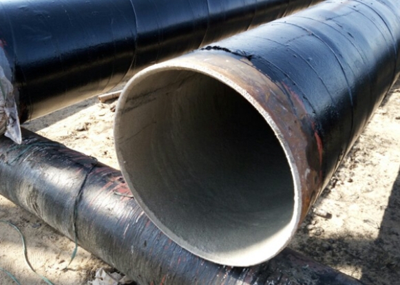 Cement mortar lined steel pipe